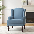 Fauteuil d’appoint à oreilles rembourré, style moderne du milieu du siècle