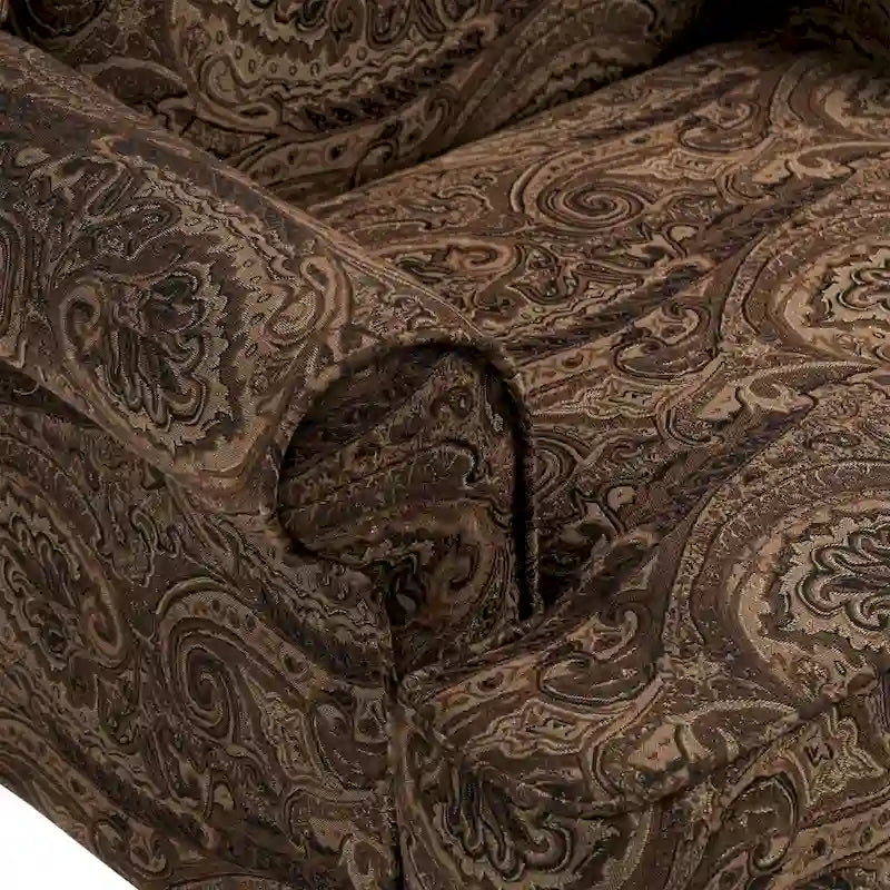 Fauteuil d’appoint à oreilles rembourré, style moderne du milieu du siècle