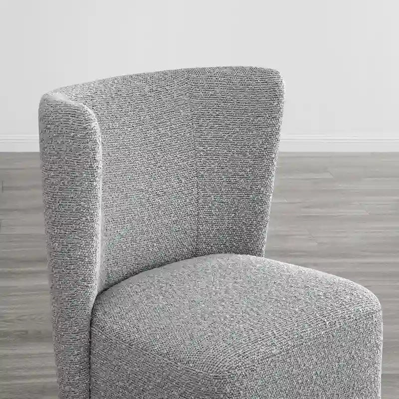 Ensemble de 2 chaises de salle à manger modernes à roulettes avec base en bois