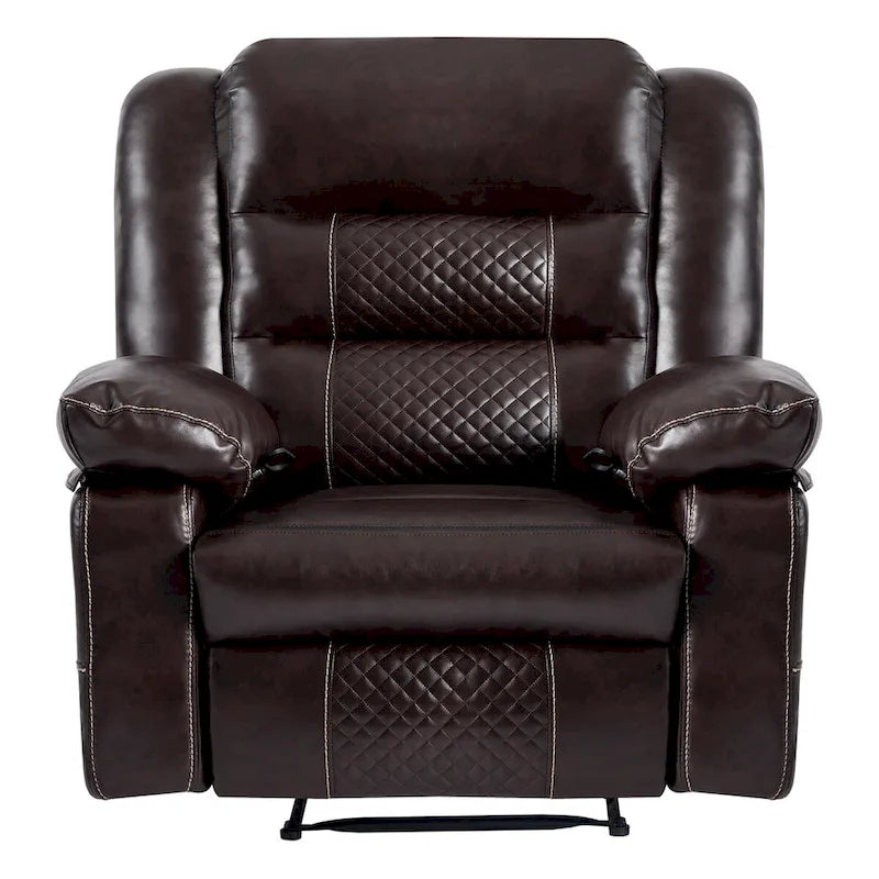 Atmungsaktiver Massagesessel aus Leder, manuell verstellbares Sofa für das Wohnzimmer